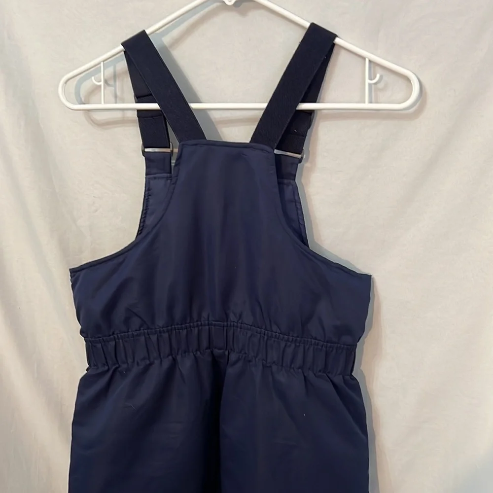 Kids Navy Snow Cold Weather Ski Bib Jumpsuit Size L (10-12)
